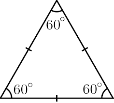  Equilateral: All sides are equal
