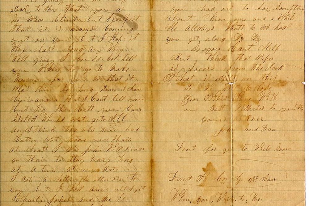 Civil War letter dated September 17,1864. Pages 2 and 3 | Flickr