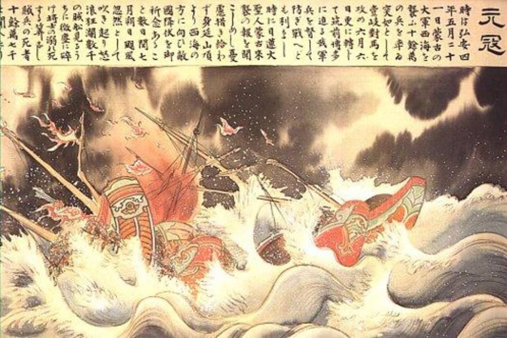 51 Nichiren: The divine Kamikaze wind destroys the Mongol … | Flickr