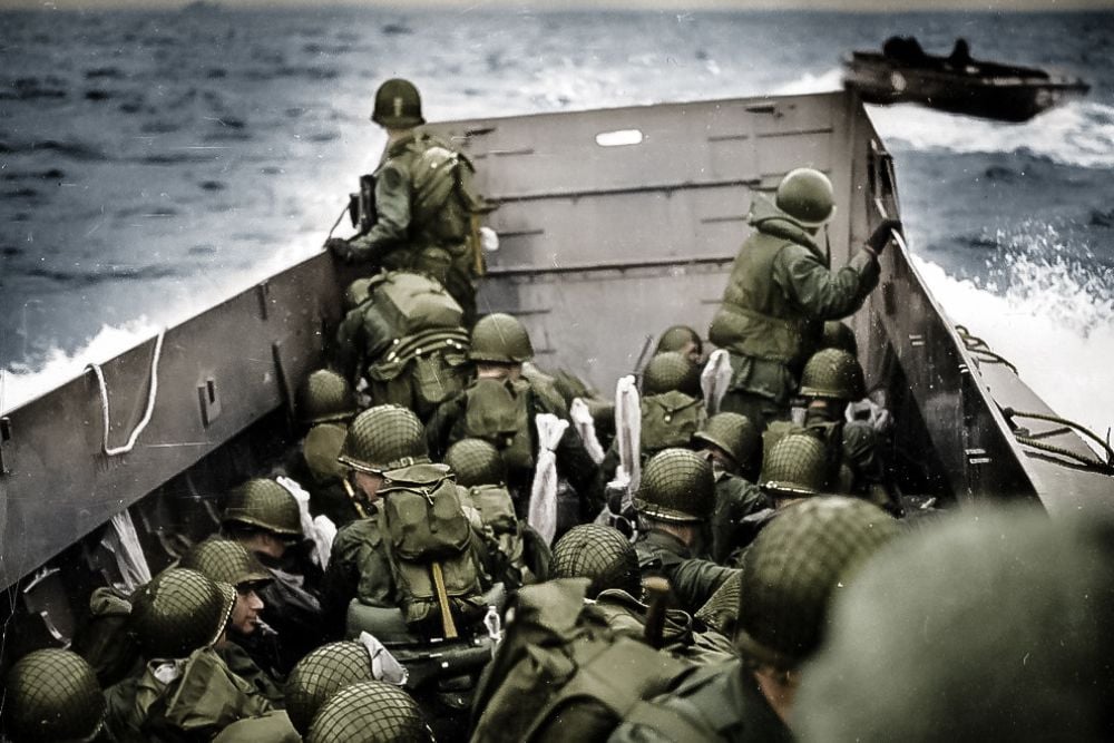 D-Day Landing | Colouring History - WWII D-Day, U.S. soldier… | Flickr