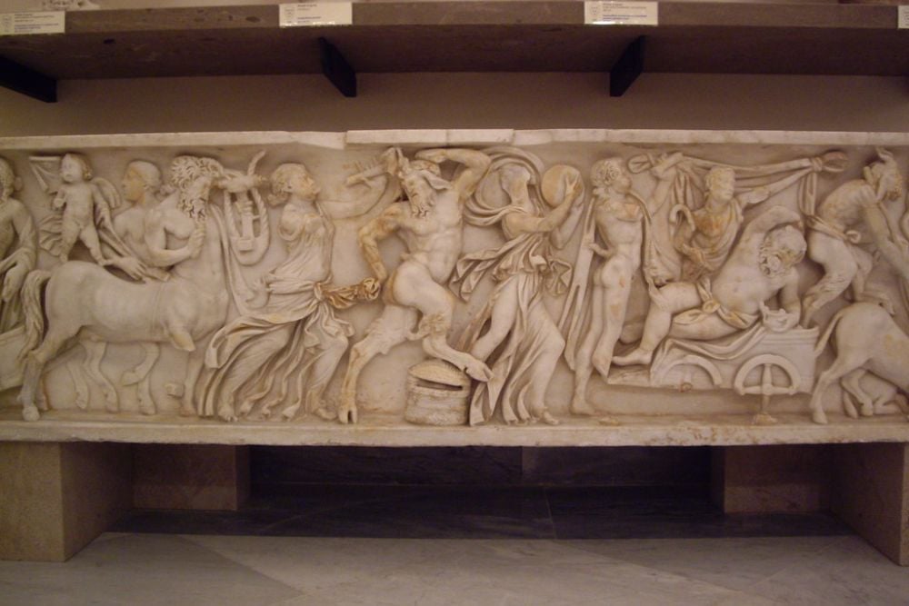 Dionysian revel on sarcophagus | Satyrs: the drunken frat bo… | Flickr