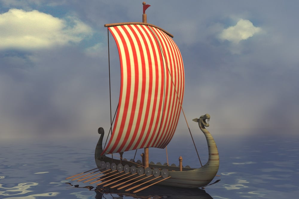 Viking ship — Stock Photo, Image