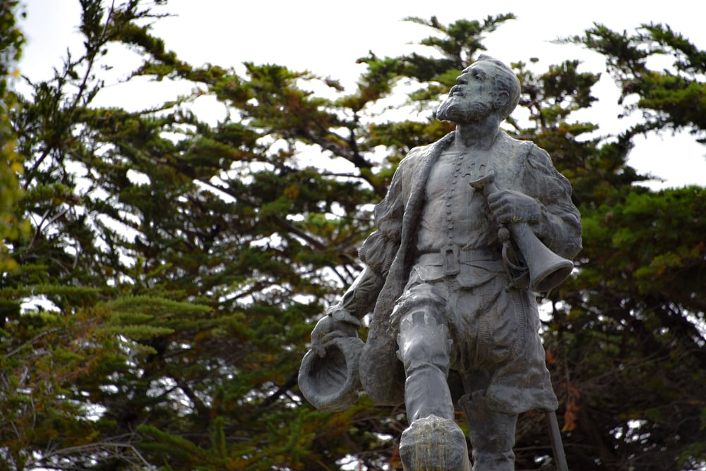Memorial Ferdinand Magellan Thw Town Punta Arenas Chile — Stock Photo, Image