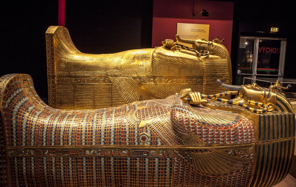 Tutankhamun's sarcophagus — Stock Photo, Image