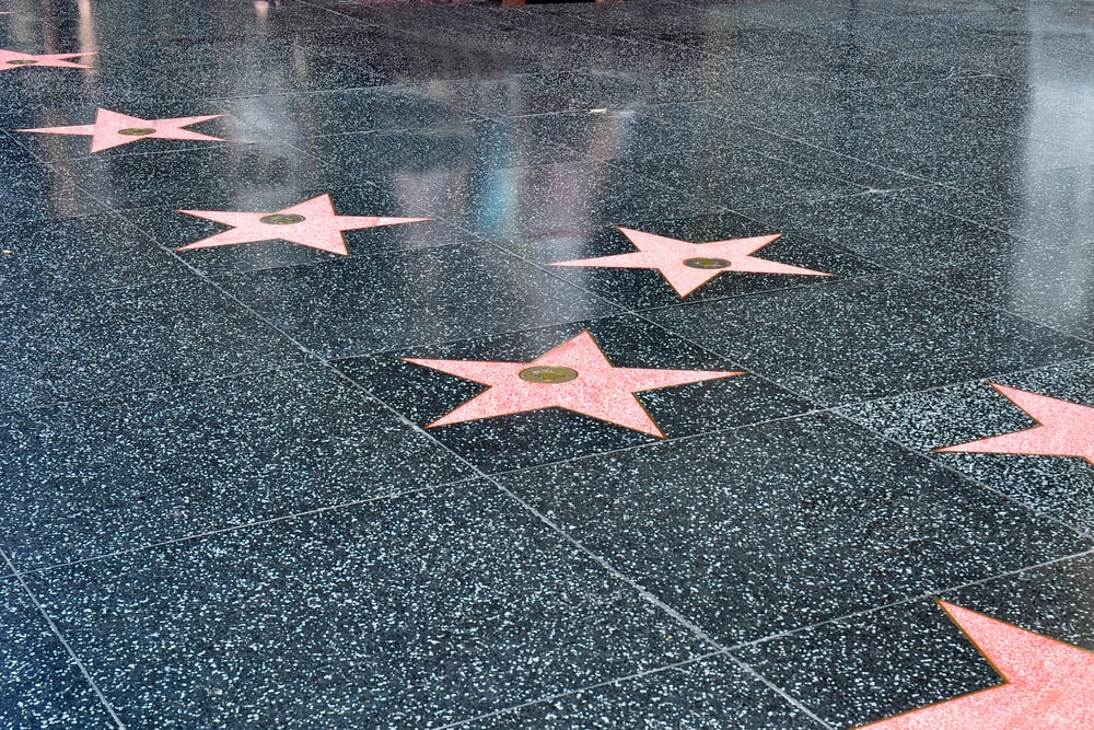 Stars on the Hollywood Walk of Fame — Stock Photo, Image