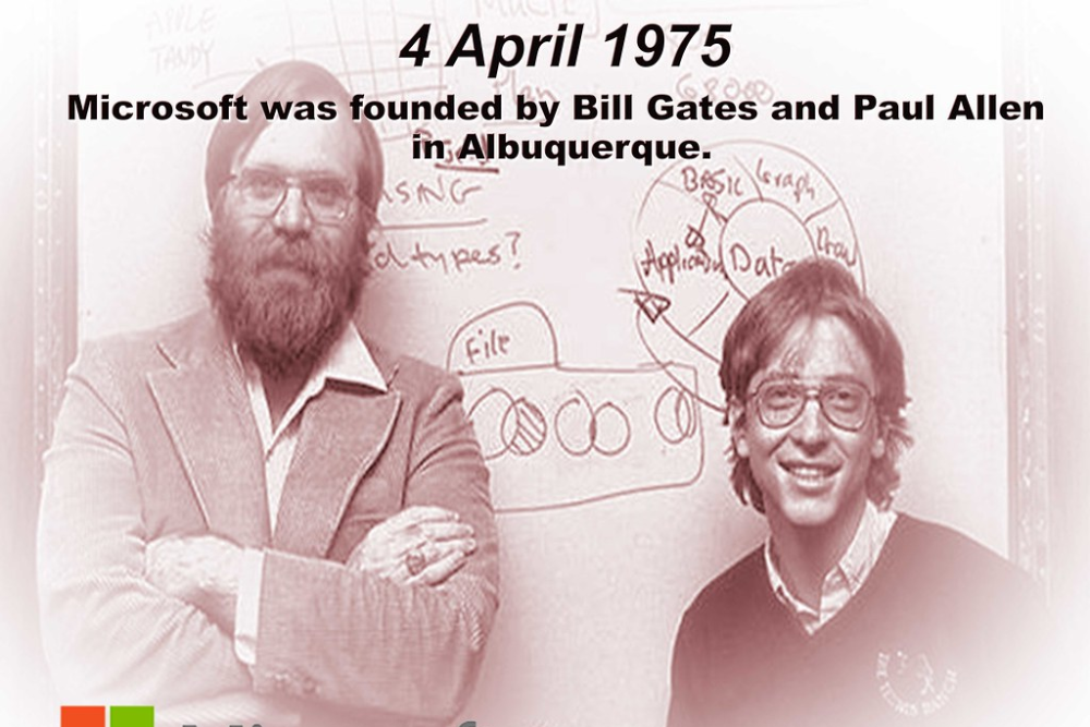 The history of Microsoft began on April 4, 1975, when it was founded by Bill Gates and Paul Allen in Albuquerque. | by butrousfoundation