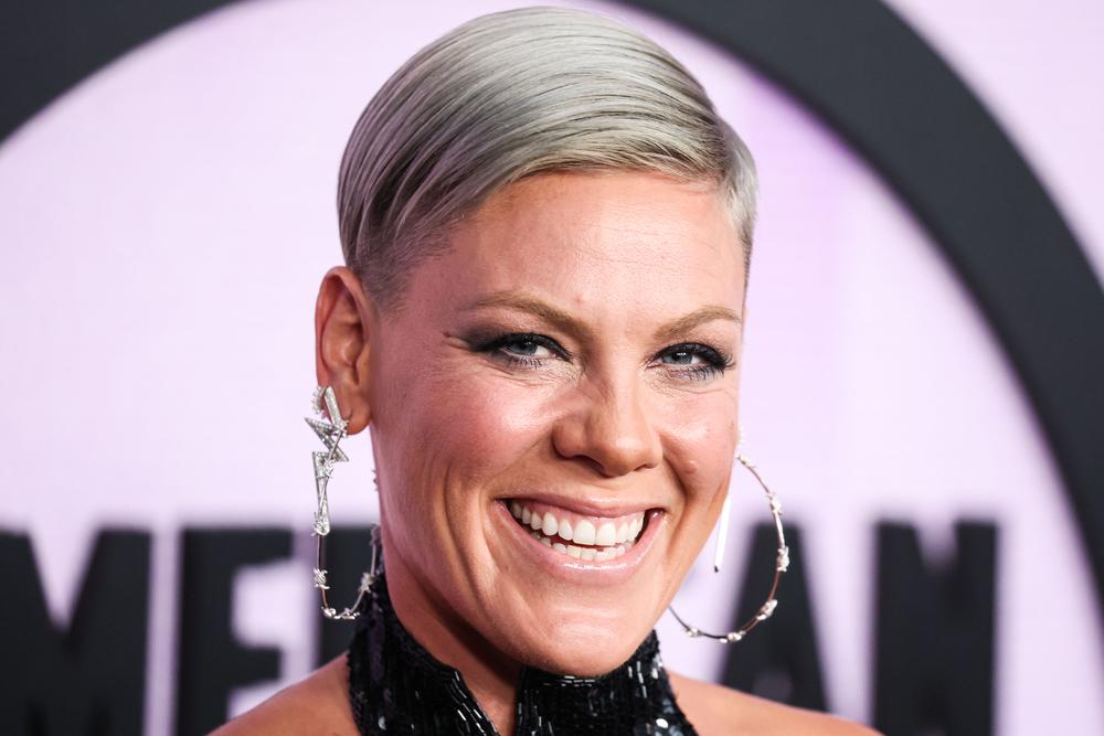 Pink (P!nk, Alecia Beth Moore Hart) wearing vintage Bob Mackie arrives at the 2022 American Music Awards (50th Annual American Music Awards) held at Microsoft Theater at L.A. Live on November 20, 2022 in Los Angeles, California, United States. — Photo by Image Press Agency