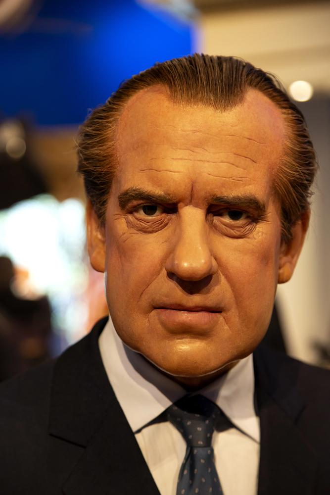 New York, USA - April 30, 2018: Richard Nixon in Madame Tussauds of New York — Photo by toucanet
